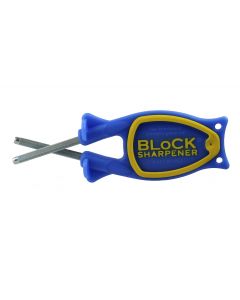 The Block Sharpener 2.0 blauw - geel - Messenslijper