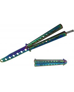 JKR Vlinder Trainer Balisong Rainbow