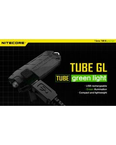 Nitecore Tube GL Sleutelhangerlamp Oplaadbaar met Groen Licht